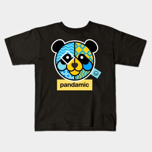 Pandamic Blue Character Kids T-Shirt